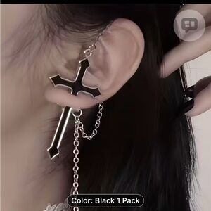 ❤️Silver Cross Chain Earring